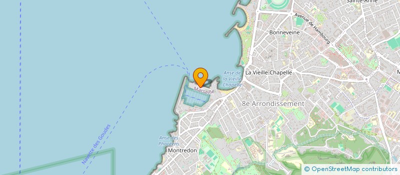 localisation de l'entreprise GROUPE CARENES SERVICES à MARSEILLE 8E ARRONDISSEMENT