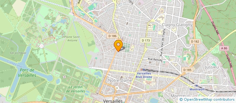 localisation de l'entreprise GROUPE CASTEL à VERSAILLES