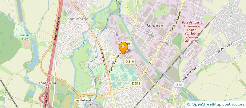 localisation de l'entreprise GROUPE CAYON à CHALON-SUR-SAONE