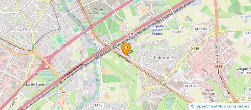 localisation de l'entreprise GROUPE CBO  LATTES