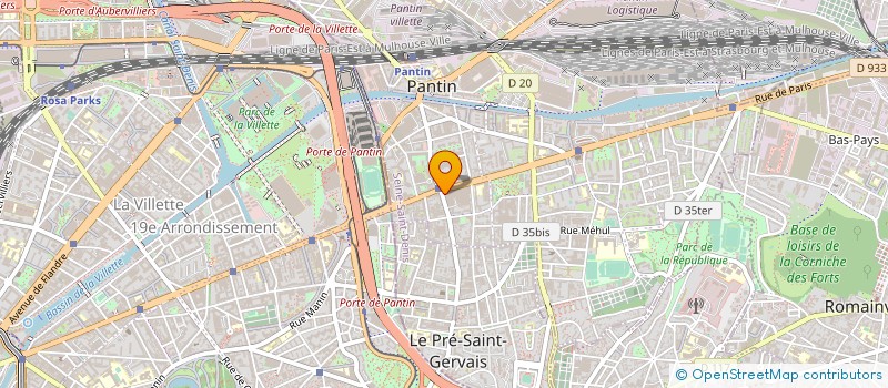 localisation de l'entreprise GROUPE CEC ECO à PANTIN