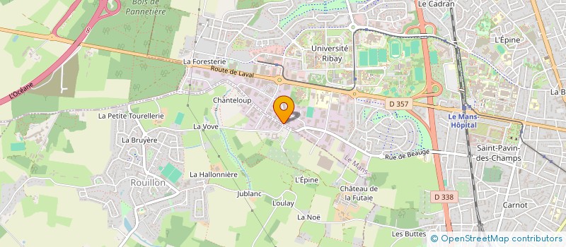 localisation de l'entreprise GROUPE  CELL'ENSEIGNE  LE MANS