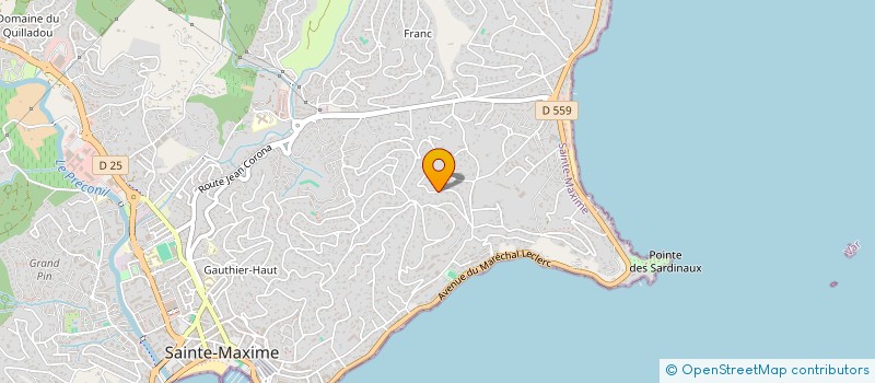 localisation de l'entreprise GROUPE CHANOVE INVESTISSEMENT à SAINTE-MAXIME