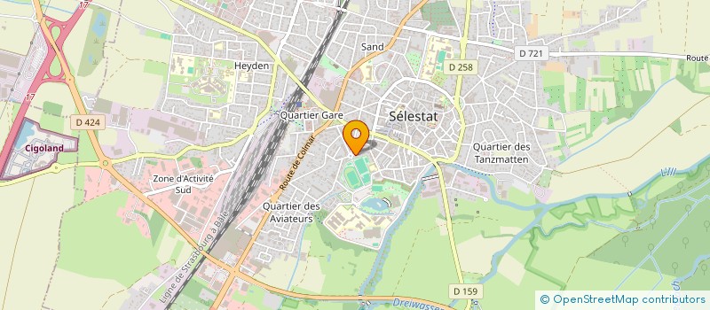 localisation de l'entreprise GROUPE CHARLES CAMILLE  SELESTAT