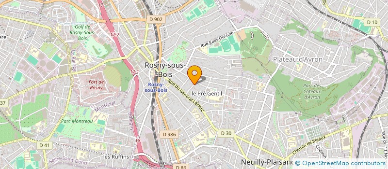 localisation de l'entreprise GROUPE CHARLES SITBON à ROSNY-SOUS-BOIS