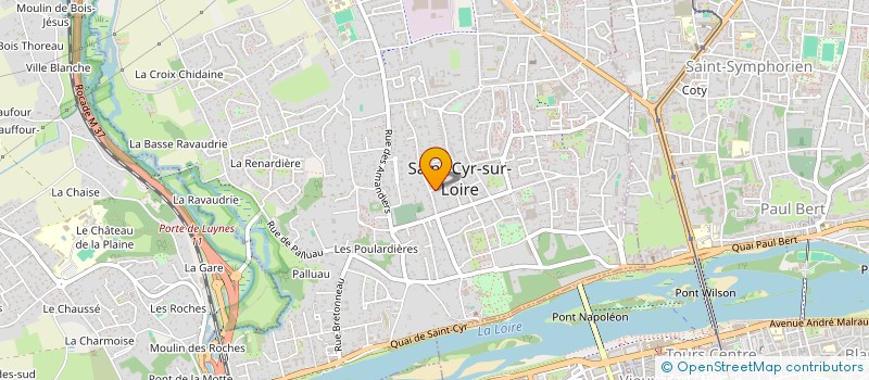 localisation de l'entreprise GROUPE CHATON  SAINT-CYR-SUR-LOIRE