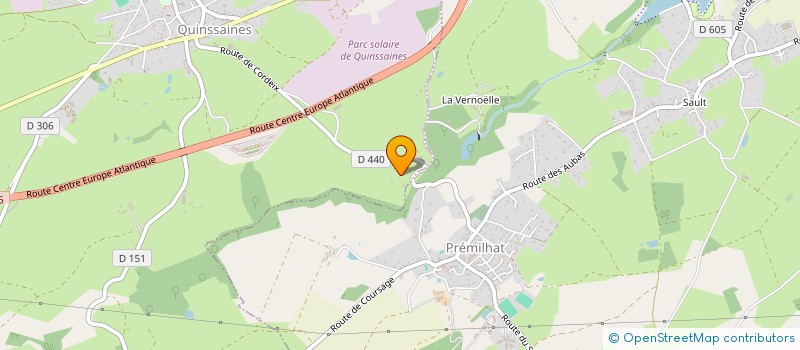 localisation de l'entreprise GROUPE CHAZAL INVEST  QUINSSAINES