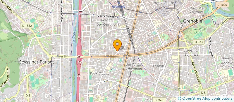 localisation de l'entreprise GROUPE CHIRURGICAL THIERS à GRENOBLE