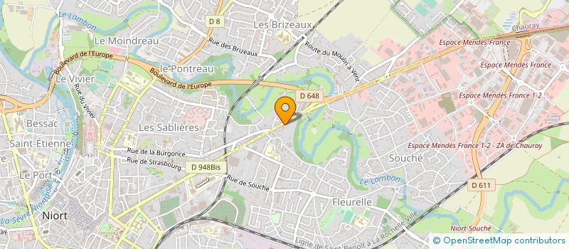 localisation de l'entreprise GROUPE CINQA à NIORT