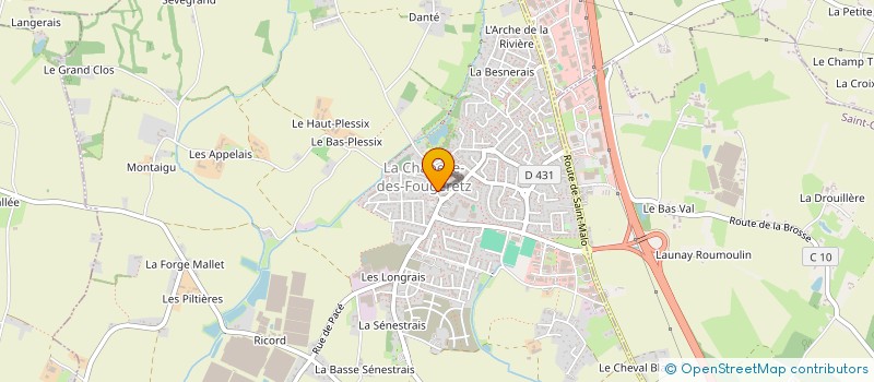 localisation de l'entreprise GROUPE CLGC  LA CHAPELLE-DES-FOUGERETZ