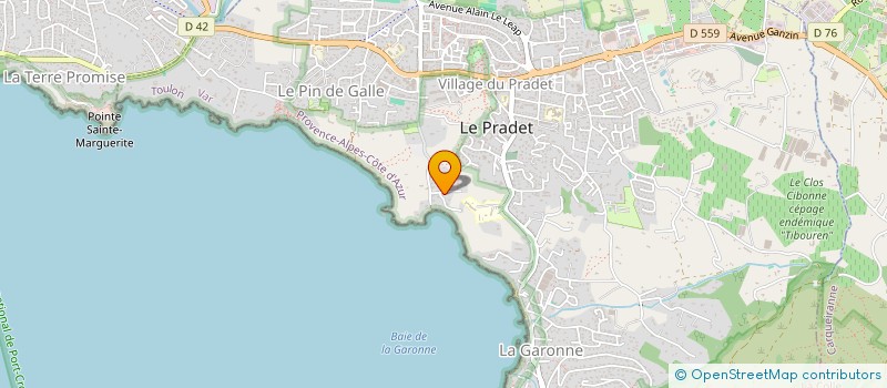 localisation de l'entreprise GROUPE CMC à LE PRADET