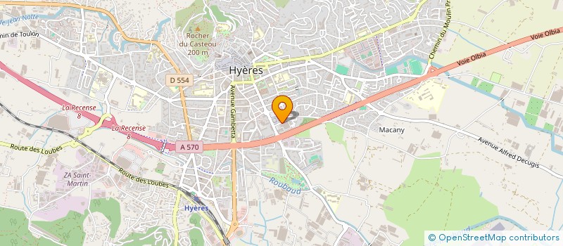 localisation de l'entreprise GROUPE CML  HYERES