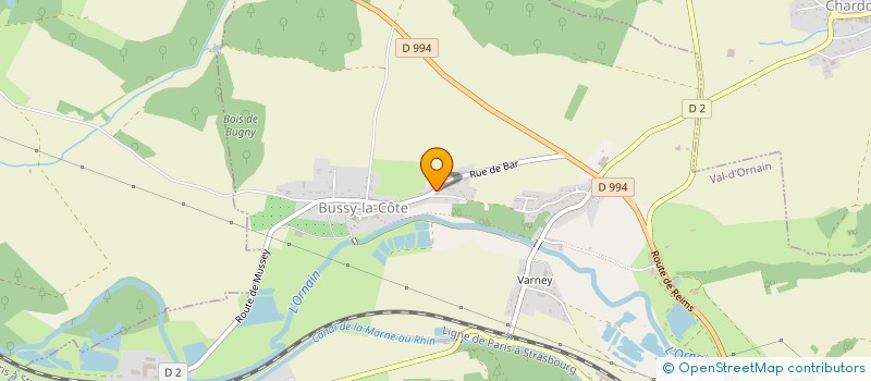 localisation de l'entreprise GROUPE COLUSSI PAGHIN FINANCE à BRILLON-EN-BARROIS