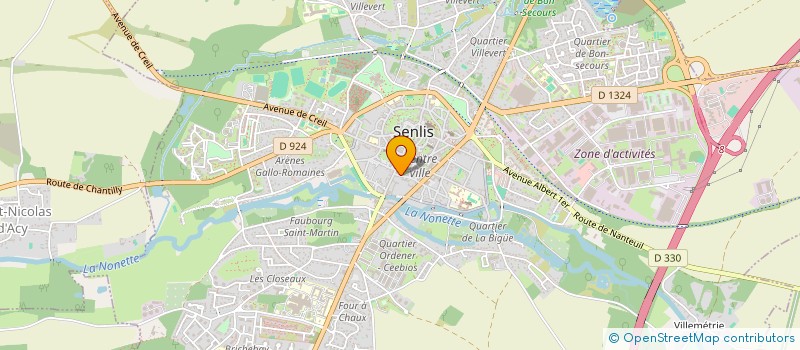 localisation de l'entreprise GROUPE CONCORDE STERN SARL  SENLIS