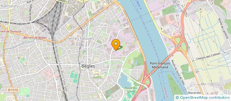 localisation de l'entreprise GROUPE CONSEIL INGENIERIE FORMATION à BEGLES
