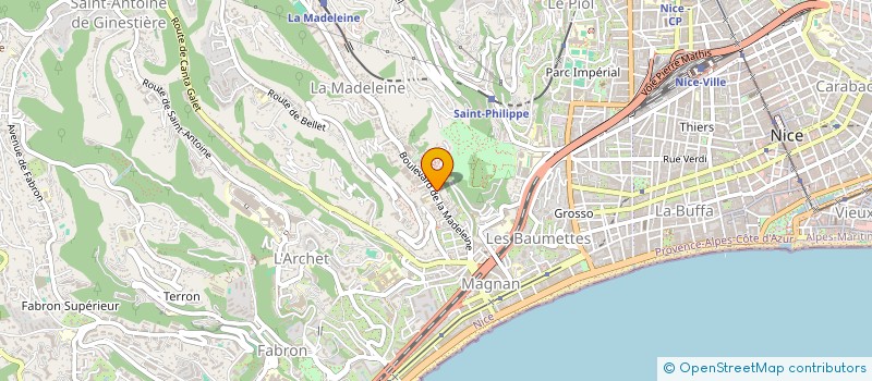 localisation de l'entreprise GROUPE CONSTRUCTION à NICE