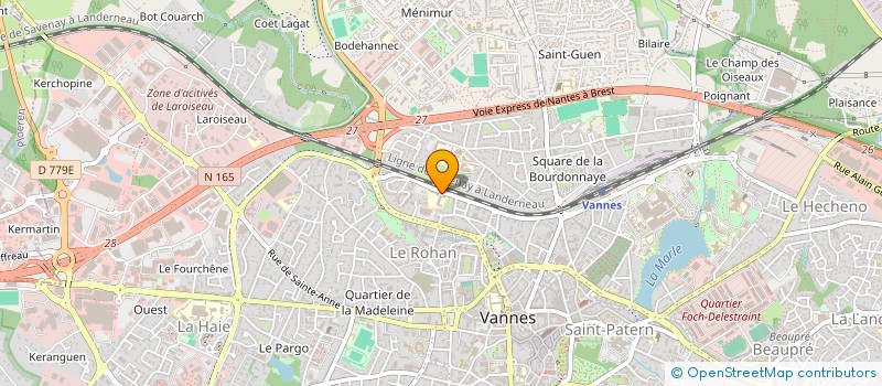 localisation de l'entreprise GROUPE CONTRASTE à VANNES