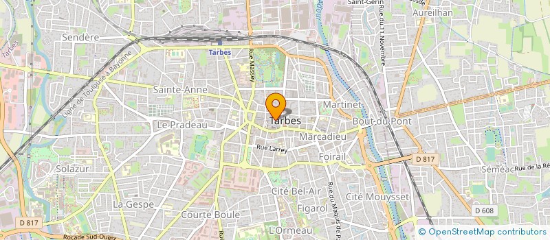 localisation de l'entreprise GROUPE COOPERAT ARCHITECTURE & URBANISME  TARBES