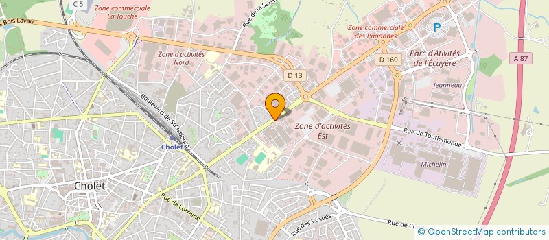 localisation de l'entreprise GROUPE CORMERAIS à CHOLET
