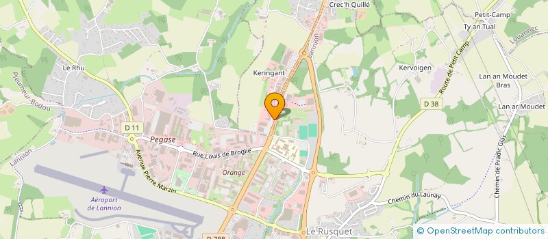 localisation de l'entreprise GROUPE CORRE à LANNION