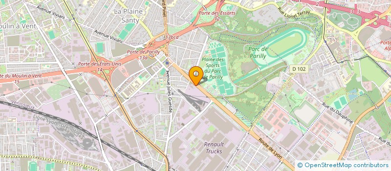 localisation de l'entreprise GROUPE COSTE  VENISSIEUX