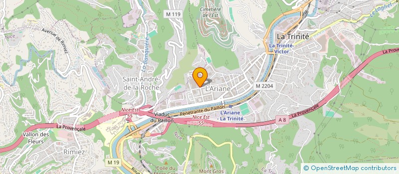 localisation de l'entreprise GROUPE COTE D AZUR ALB. BATIMENT à NICE