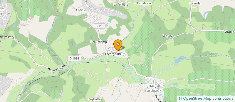 localisation de l'entreprise GROUPE CP  LIGNAN-DE-BORDEAUX