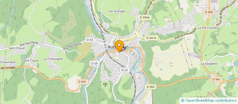 localisation de l'entreprise GROUPE CPN NOTAIRES à AUBUSSON