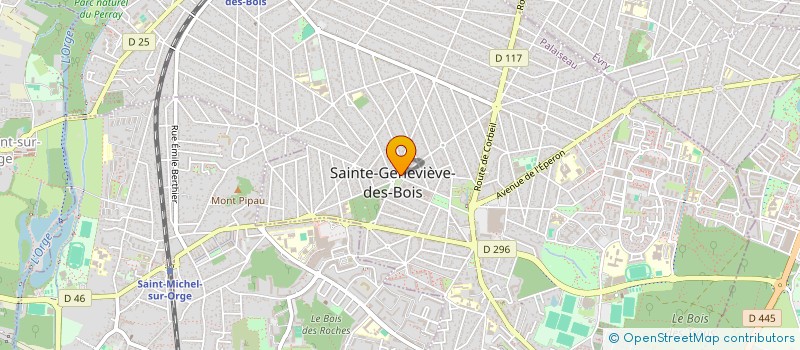 localisation de l'entreprise GROUPE CRESTA  SAINTE-GENEVIEVE-DES-BOIS