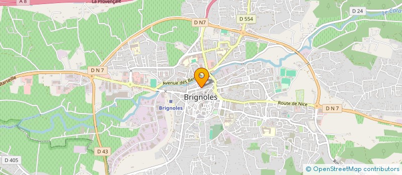 localisation de l'entreprise GROUPE CRH à BRIGNOLES