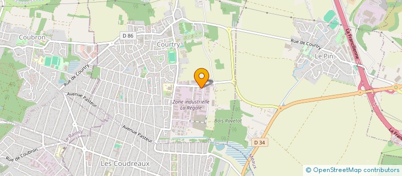 localisation de l'entreprise GROUPE CRISTAL à COURTRY