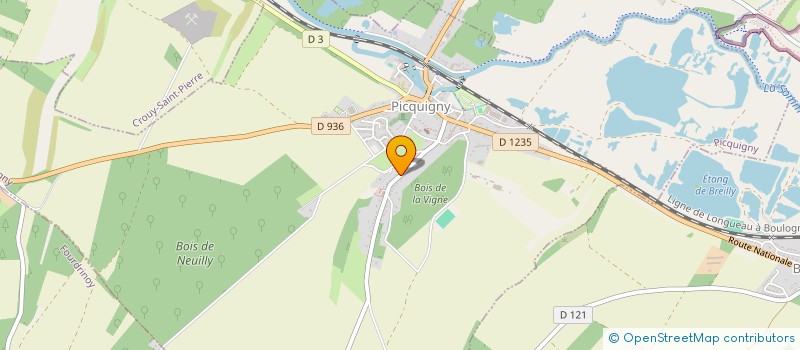 localisation de l'entreprise GROUPE CUVILLIER- VASSEUR  PICQUIGNY