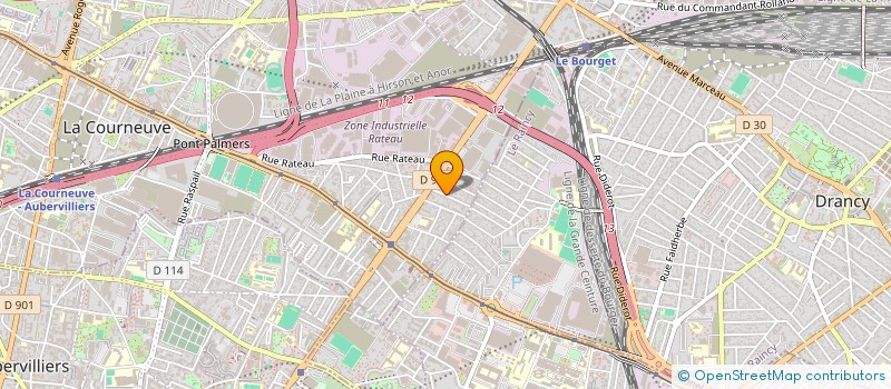 localisation de l'entreprise GROUPE CYCLONE à LA COURNEUVE