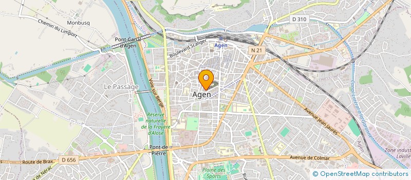 localisation de l'entreprise GROUPE CYCLOTOURISTE AGENAIS  AGEN