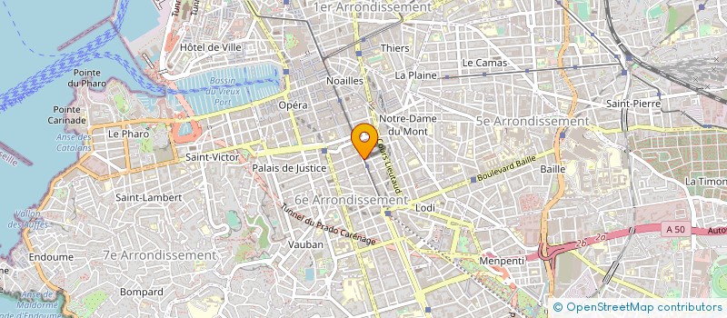 localisation de l'entreprise GROUPE CYNOTECHNIQUE DE RECHERCHE ET DE SAUVETAGE SAUVEGARDE DES ALPES-MARITIMES à MARSEILLE