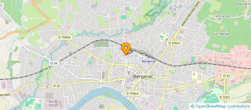 localisation de l'entreprise GROUPE CYNOTECHNIQUE DE RECHERCHE ET SAUVETAGE à BERGERAC