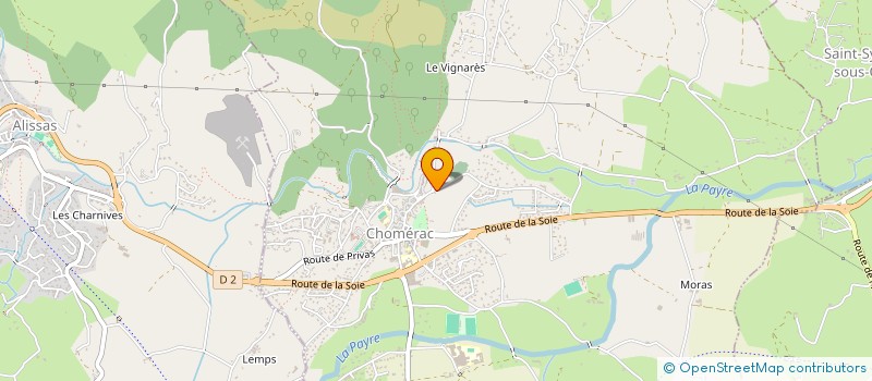 localisation de l'entreprise GROUPE D  CHOMERAC