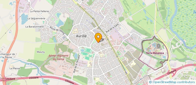 localisation de l'entreprise GROUPE D'ACCOMPAGNEMENT SCOLAIRE BENEVOLE D'AVRILLE à AVRILLE