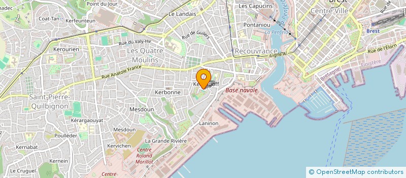 localisation de l'entreprise GROUPE D'ACTIONS POUR LE DEVELOPPEMENT DU KWANGO à BREST