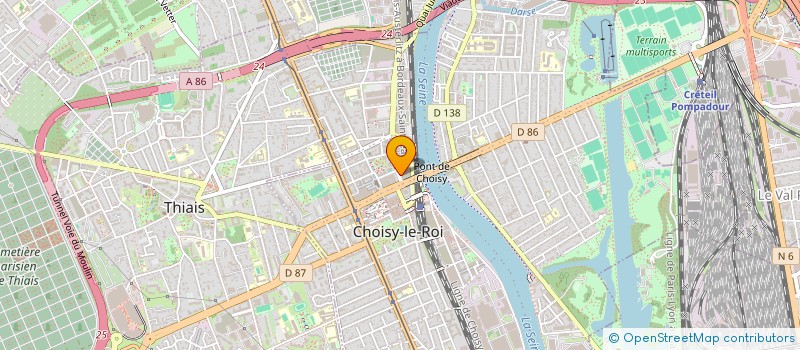 localisation de l'entreprise GROUPE D'ACTIVITE DU MARDI à CHOISY-LE-ROI