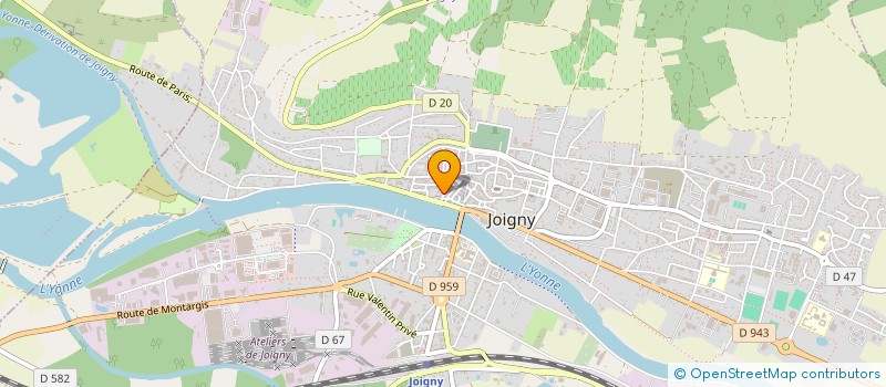 localisation de l'entreprise GROUPE D'AEROMODELISME MAILLOTIN  JOIGNY