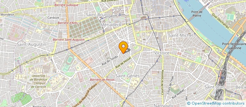localisation de l'entreprise GROUPE D'AIDE PSYCHOLOGIQUE ET SOCIALE COORDINATION DES PARCOURS DE SANTE à BORDEAUX