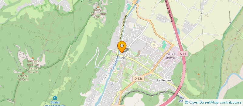 localisation de l'entreprise GROUPE D'ANIMATION DE LA GRESSE  VIF