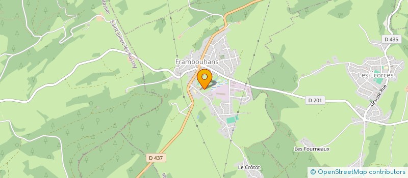 localisation de l'entreprise GROUPE D'ANIMATION DES ECORCES (G.R.A.N.E.C.)  LES ECORCES