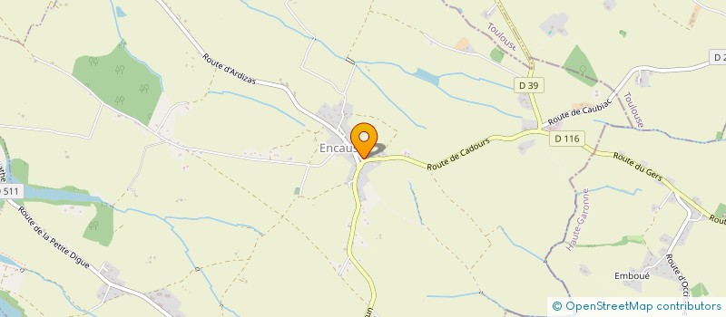 localisation de l'entreprise GROUPE D'ANIMATION ENCAUSSAIS  ENCAUSSE