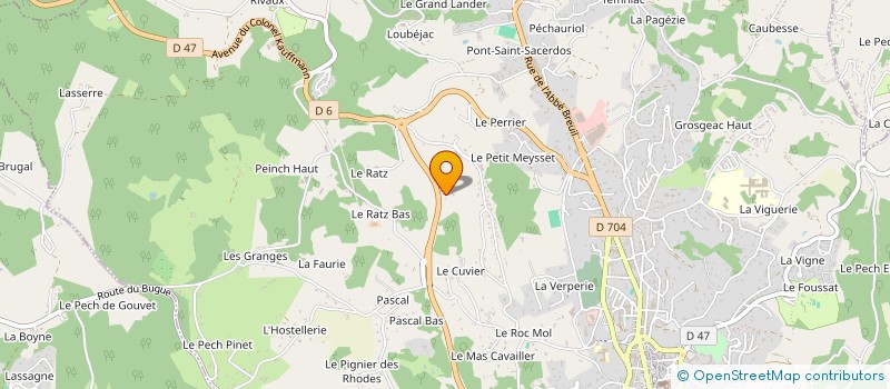 localisation de l'entreprise GROUPE D'EMPLOYEURS DES PLANTES VIVACES à SARLAT-LA-CANEDA