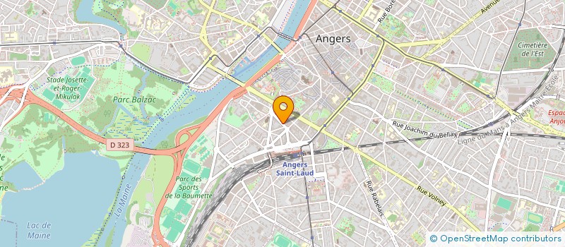 localisation de l'entreprise GROUPE D'ENSEIGNEMENT D'OSTEOPATHIE MEDICALE - BRETAGNE PAYS DE LA LOIRE à ANGERS
