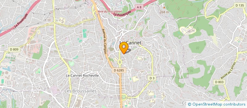 localisation de l'entreprise GROUPE D'ENTRAIDE ET SOLIDARITE à LE CANNET