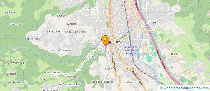 localisation de l'entreprise GROUPE D'ENTRAIDE MUTUELLE à SALLANCHES