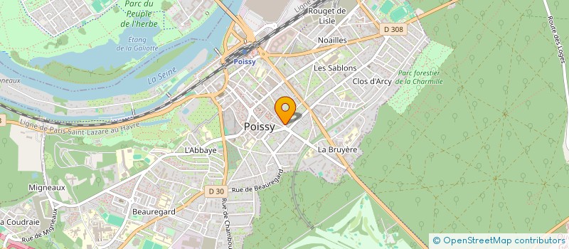 localisation de l'entreprise GROUPE D'ENTRAIDE MUTUELLE ARC EN CIEL  POISSY